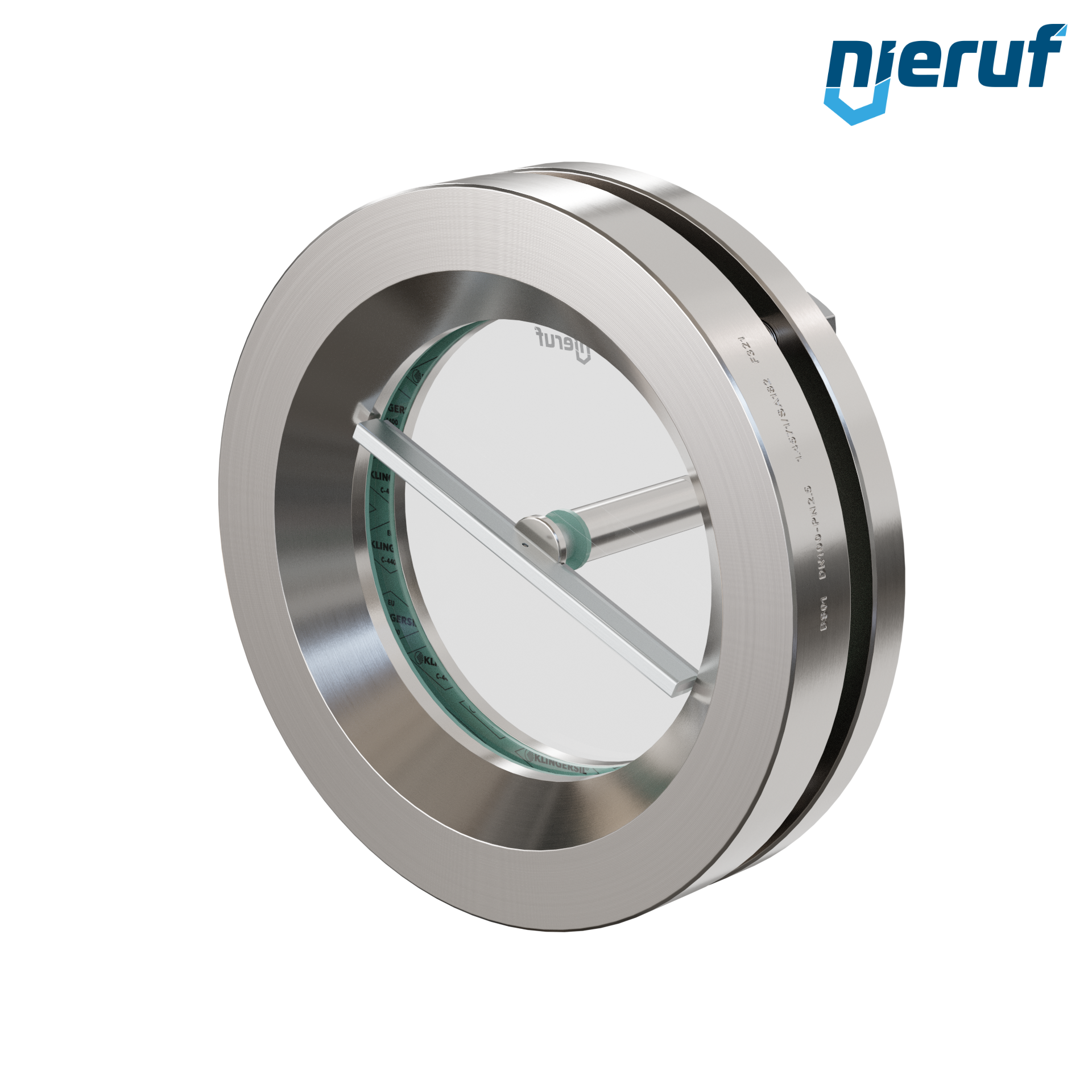 oblò di osservazione per serbatoi con tergicristallo in PTFE DN100 BS01 acciaio inossidabile 1.4571 vetro borosilicato 2,5bar