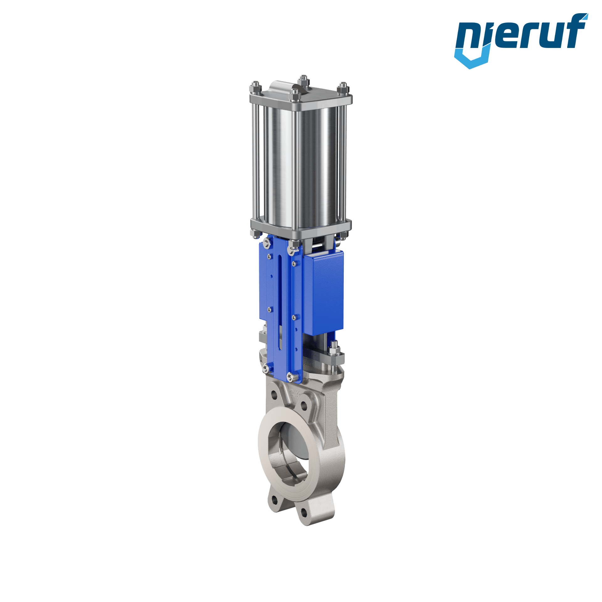 valvola a ghigliottina DN 100 SR03 EPDM attuatore pneumatico a doppio effetto