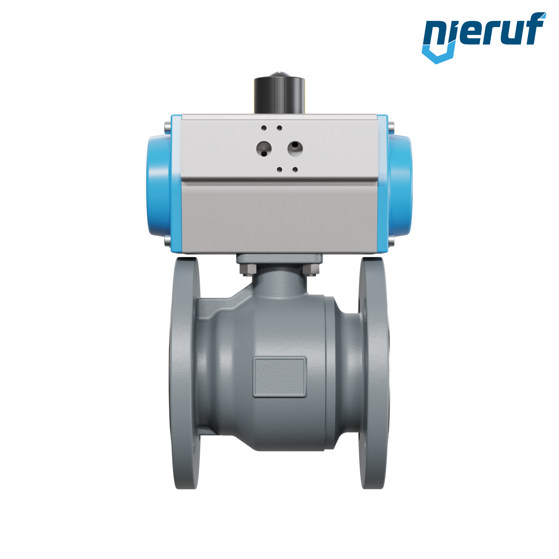 valvola a sfera automatica DN65 - 2 1/2" pollici PK04 azionamento rotativo pneumatico a semplice effetto apertura a molla
