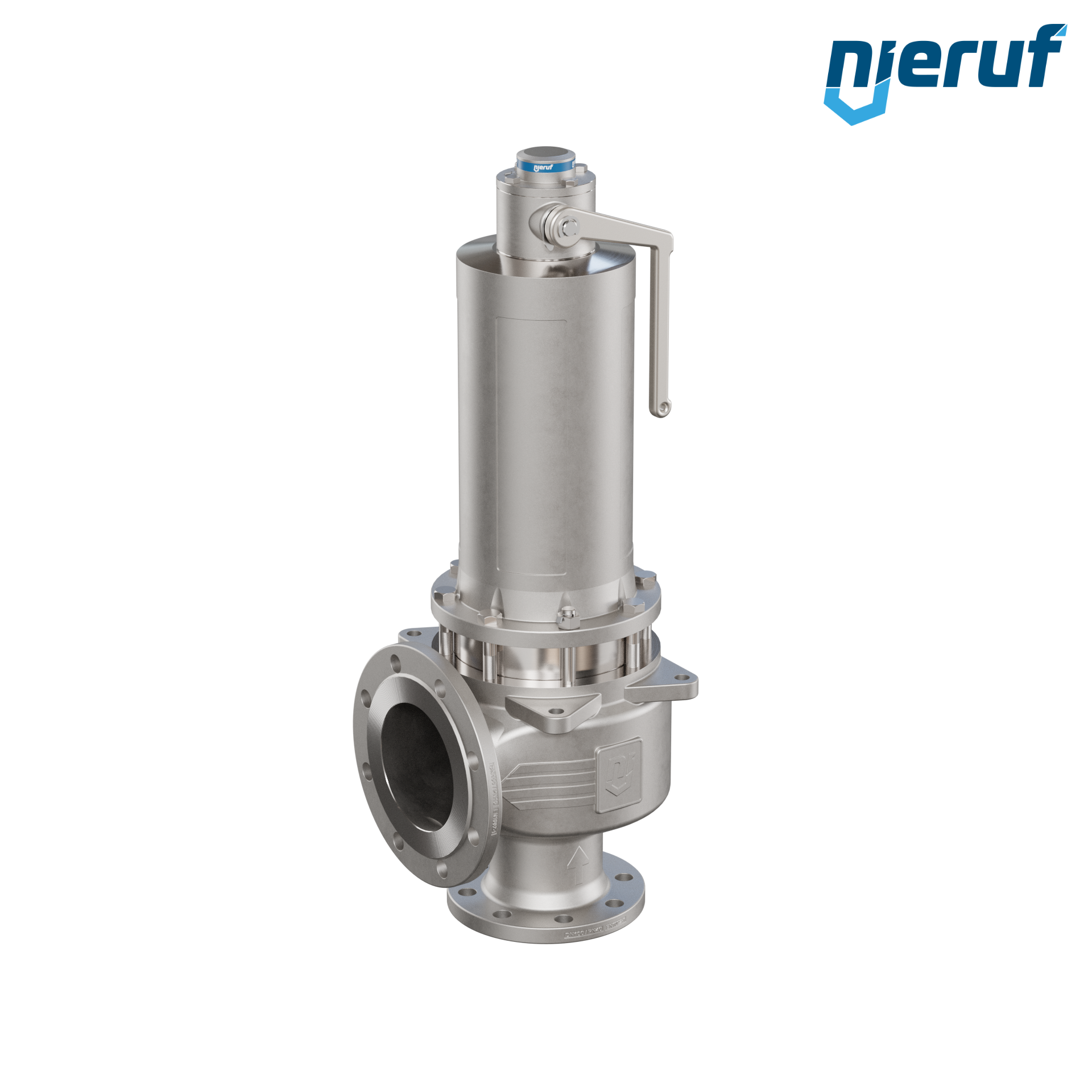 valvola di sicurezza con cappello a tenuta di gas & manicotto di tenuta DN100/DN150 SF04, PTFE, dispositivo di sollevamento con leva