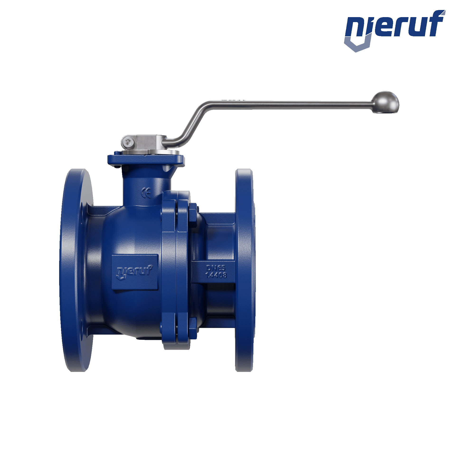 valvola a sfera flangiata per alte temperature FK12 DN65 PEEK guarnizione