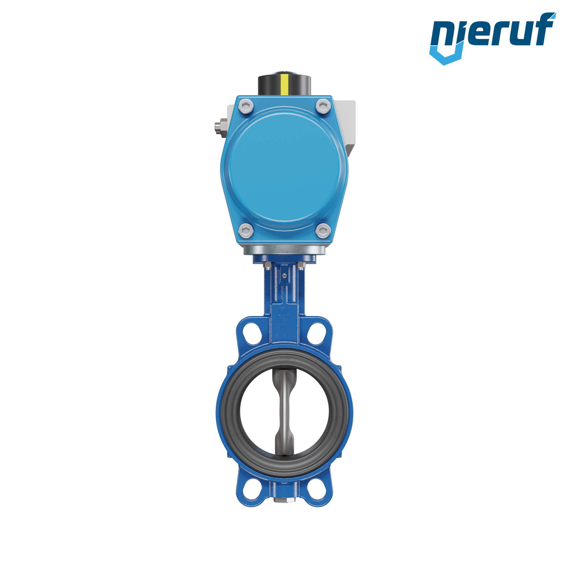 Butterfly valve DN 100 AK01 FPM pneumatic actuator single acting normally open