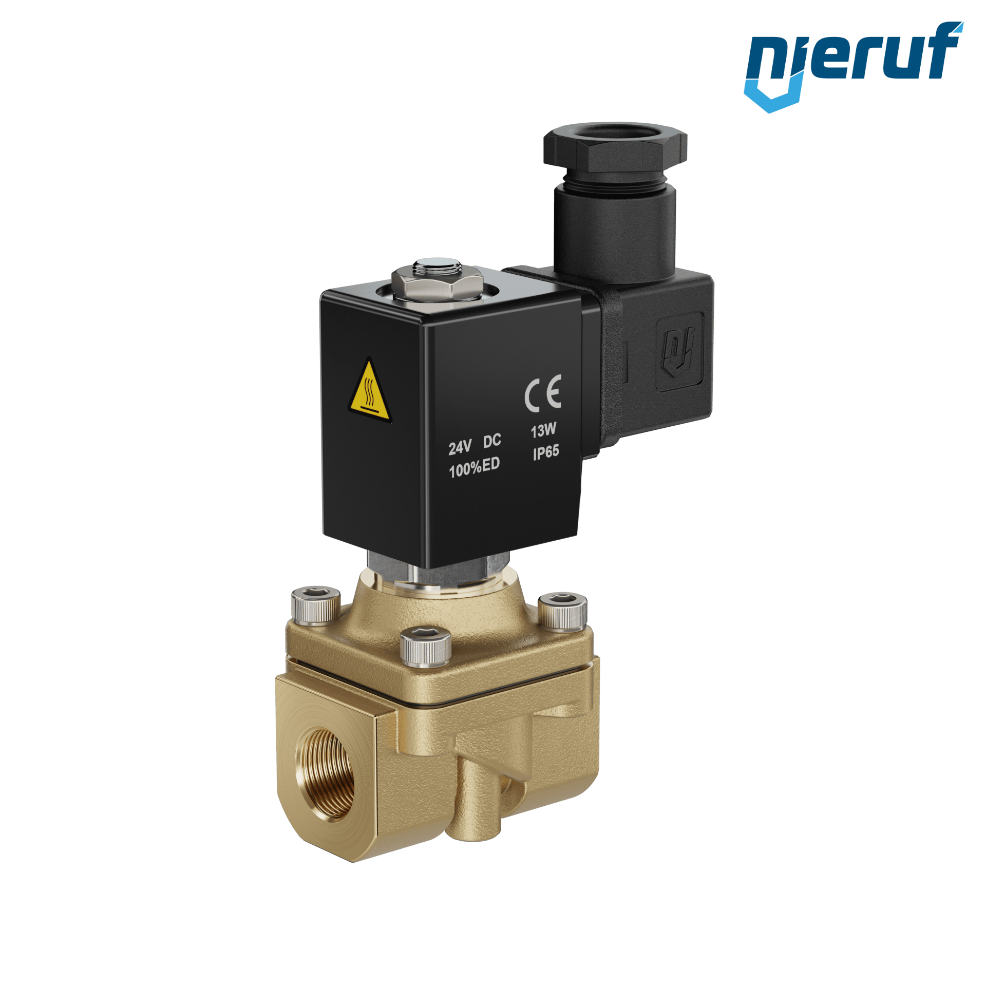 elettrovalvola G 3/8" pollici ottone MV07 EPDM 24V DC