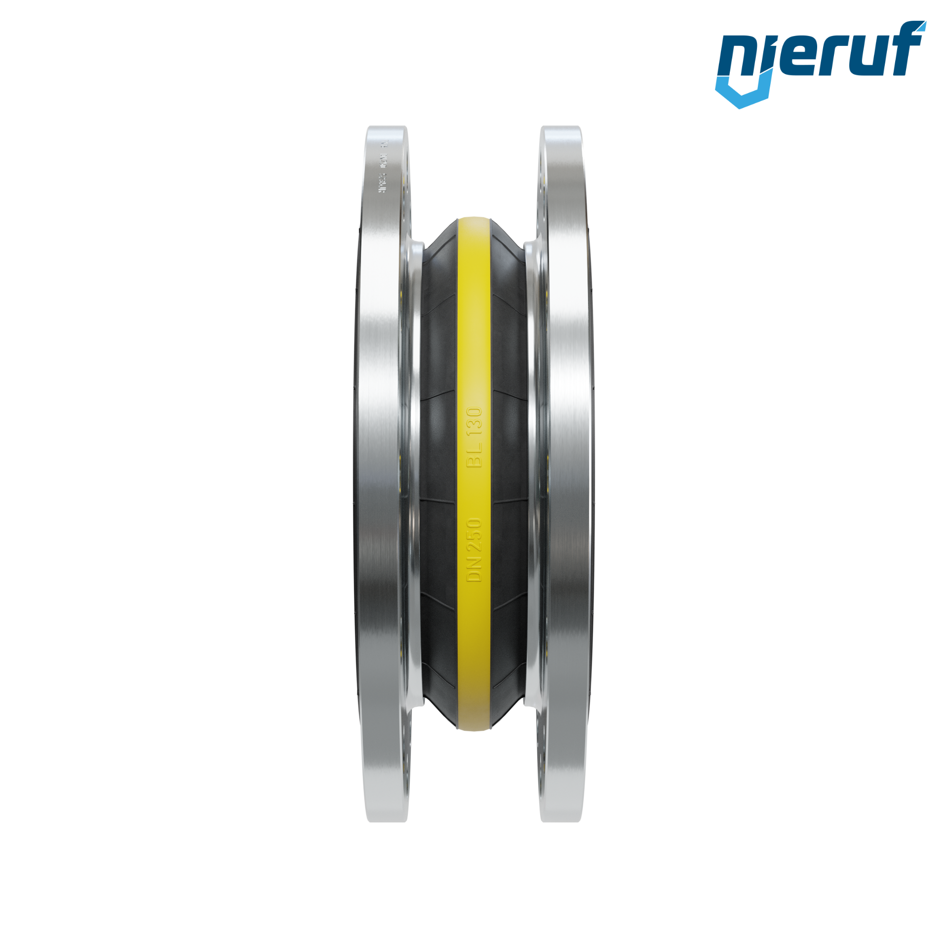 Compensatore o-ring di supporto per il vuoto DN250 PN16 versione KP04 flange in acciaio NBR