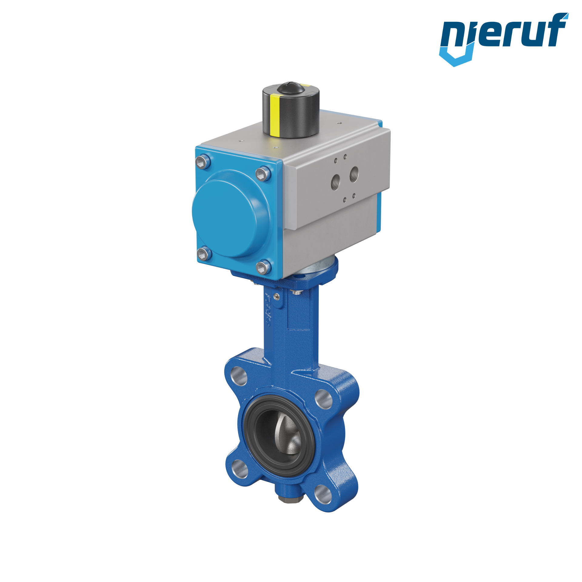 Butterfly valve DN 40 AK02 EPDM DVGW drinking water, WRAS, ACS, W270 pneumatic actuator single acting normally open