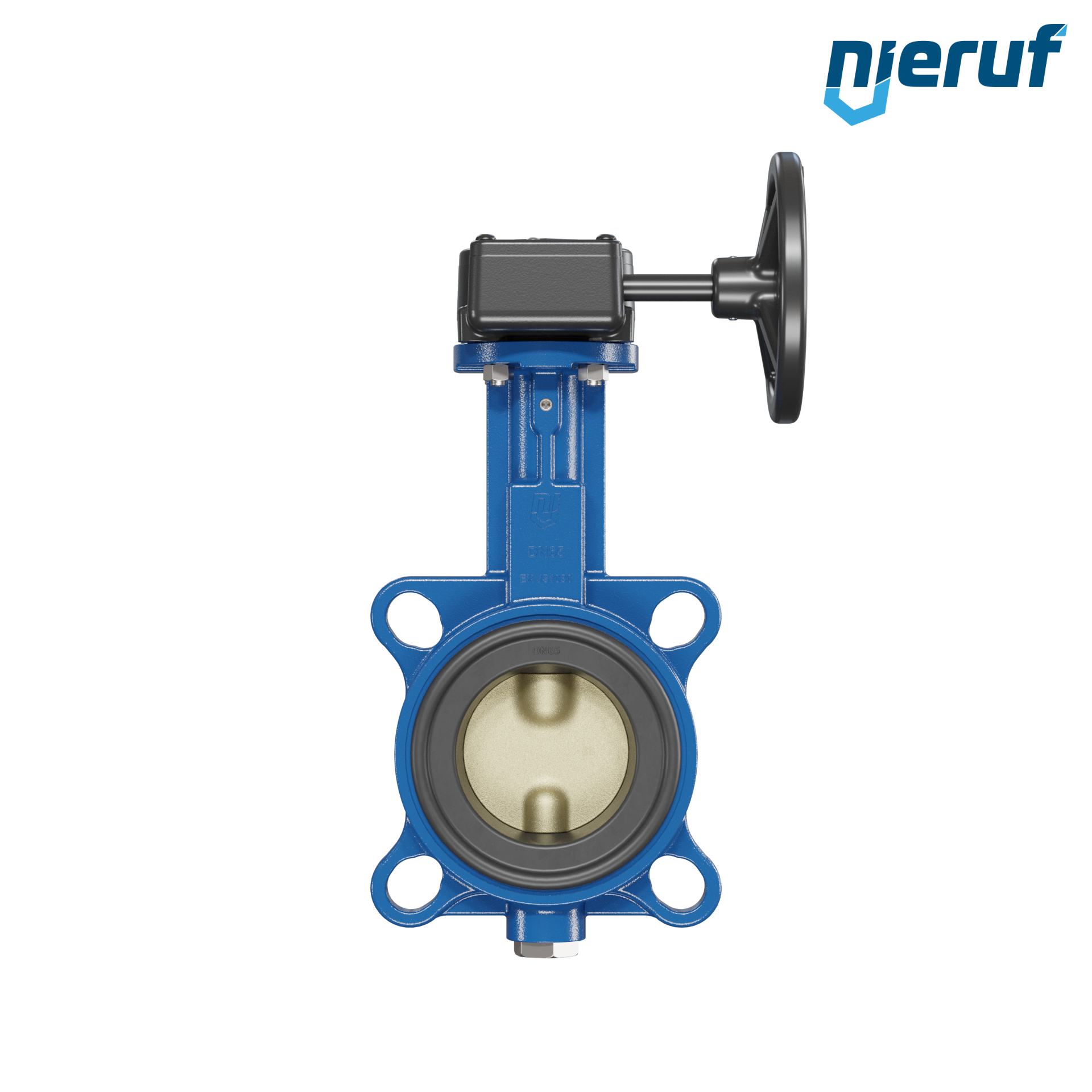 valvola a farfalla per l'acqua di mare DN 65 PN6-PN10-PN16 & ANSI150 AK15 volantino