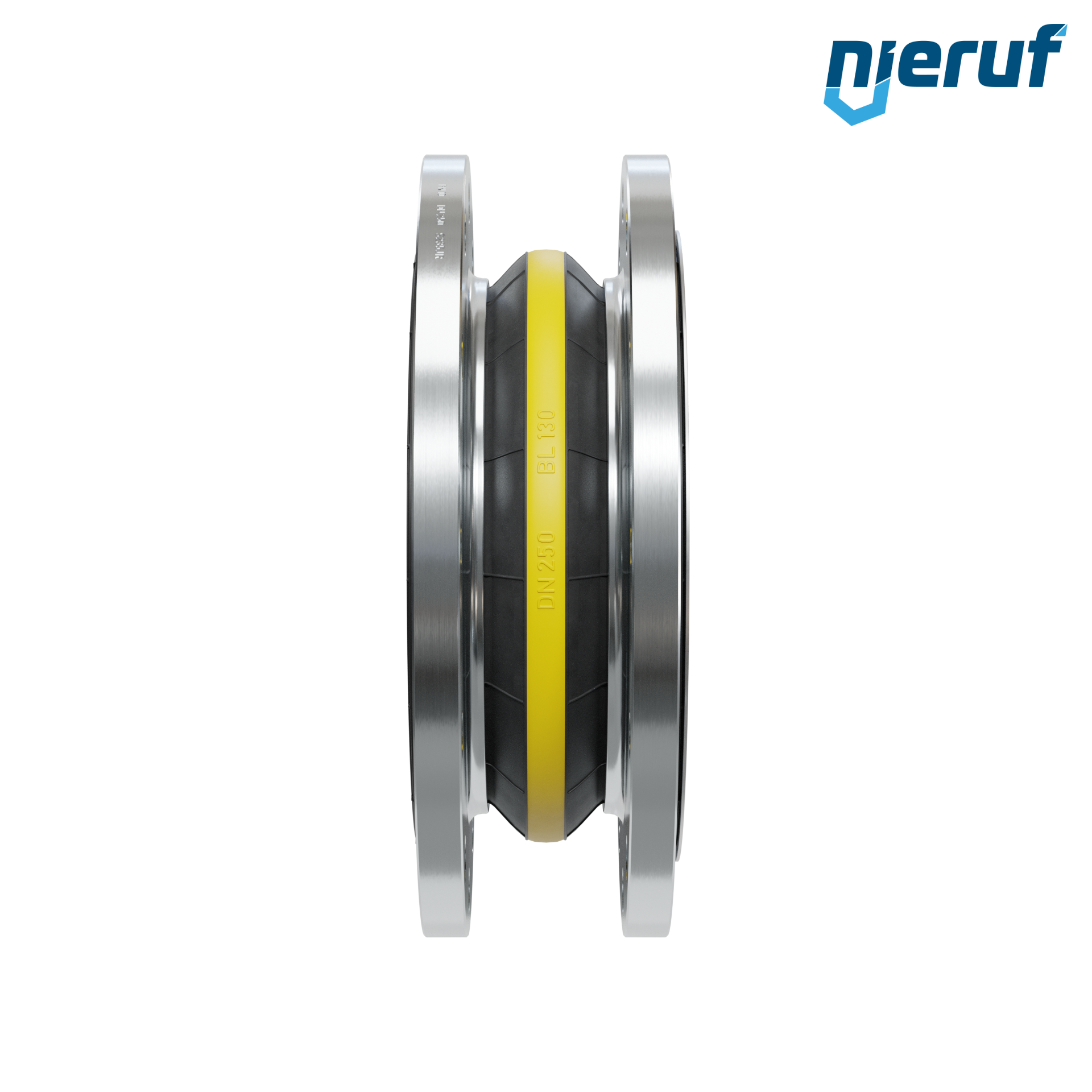 Compensatore piastra di rinforzo DN250 versione KP04 flange in acciaio NBR