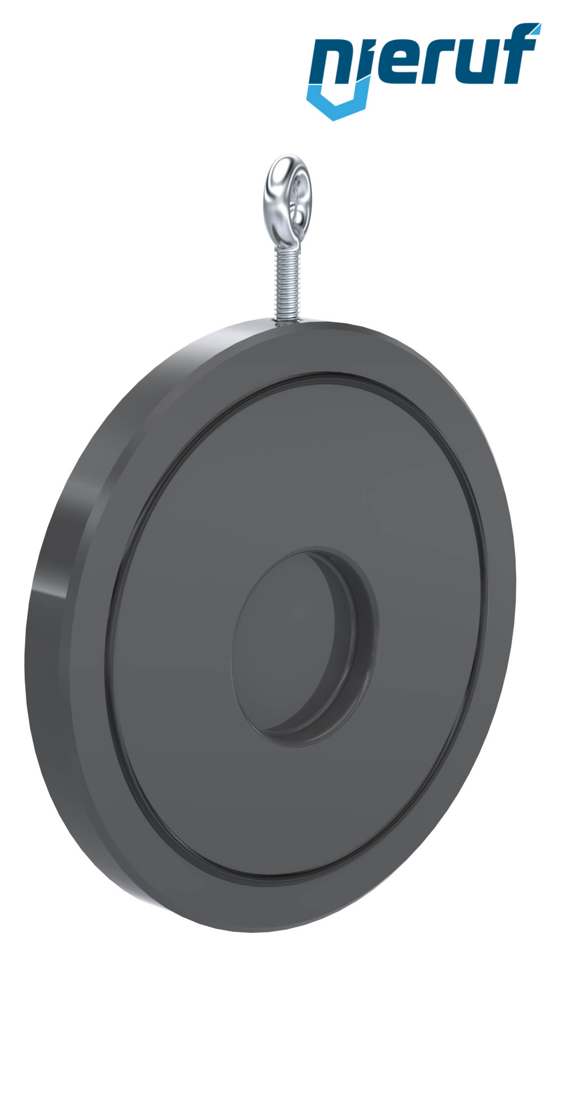 Zwischenflansch-Rückschlagklappe mit Feder DN65 ZR07 Kunststoff PVC-U FKM (Viton)