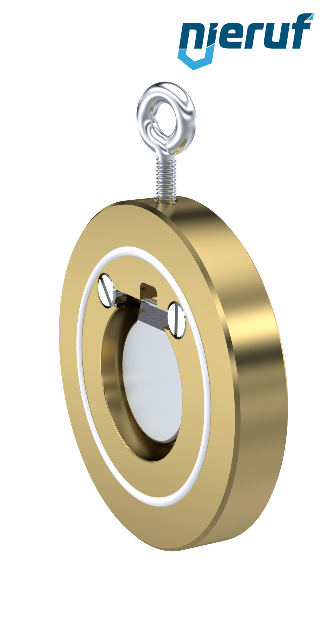 Zwischenflansch-Rückschlagklappe DN40 ZR09 Alubronze 2.0975 PTFE