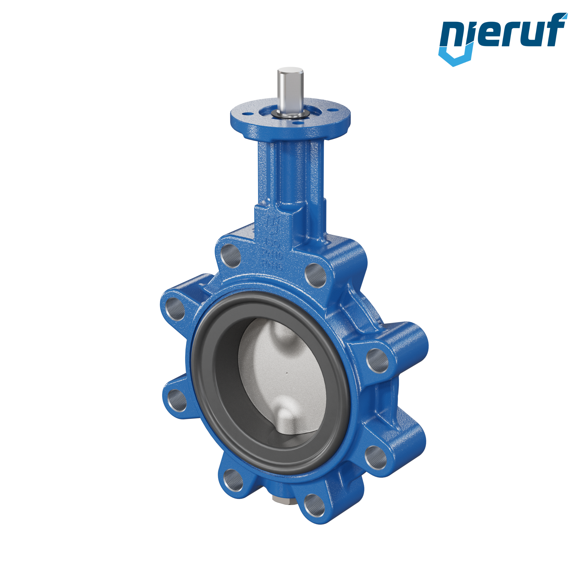 Butterfly valve AK02 DN 80 PN10-PN16 FDA without lever