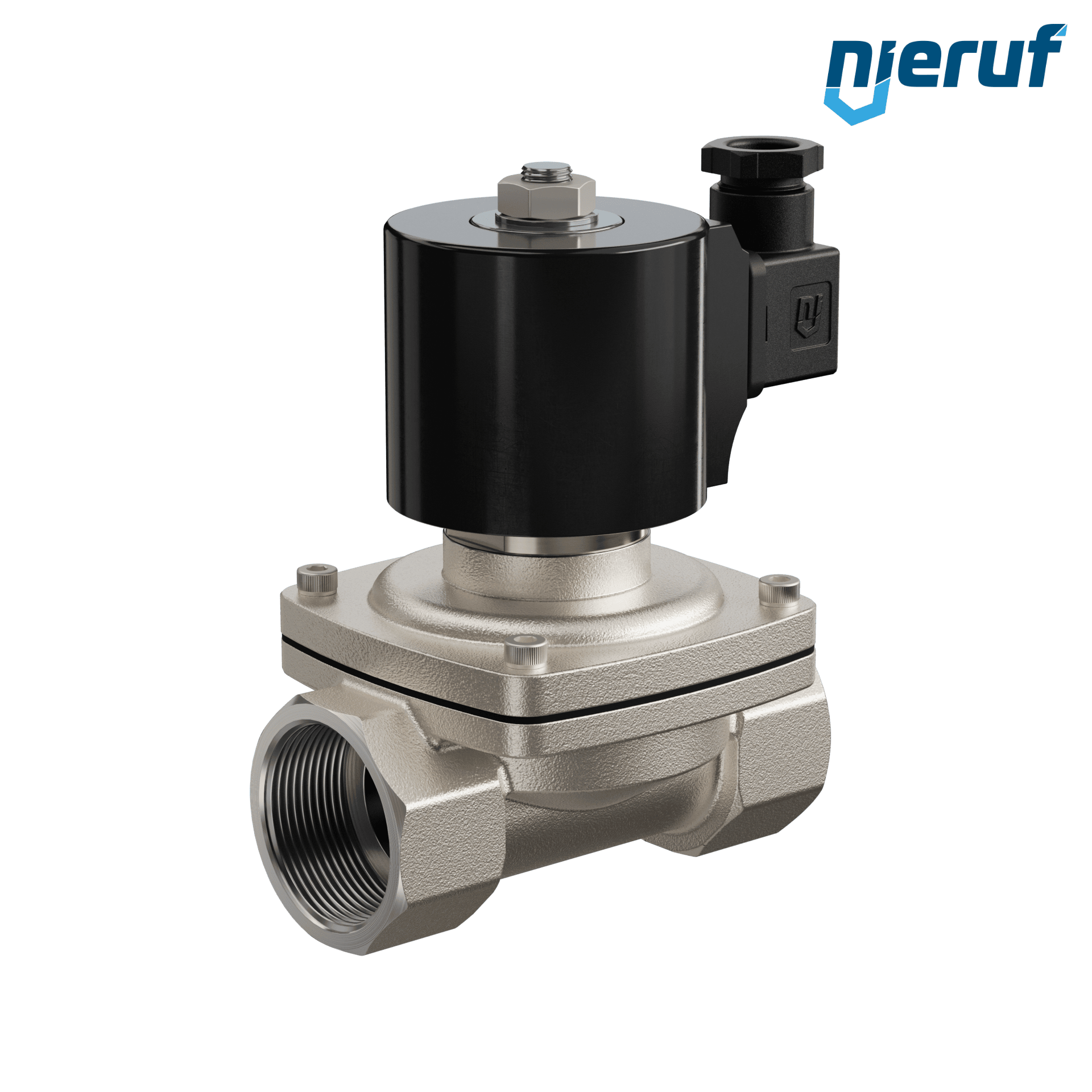 elettrovalvola DN32 G 1 1/4" pollici acciaio inossidabile EV06 NBR 24V DC