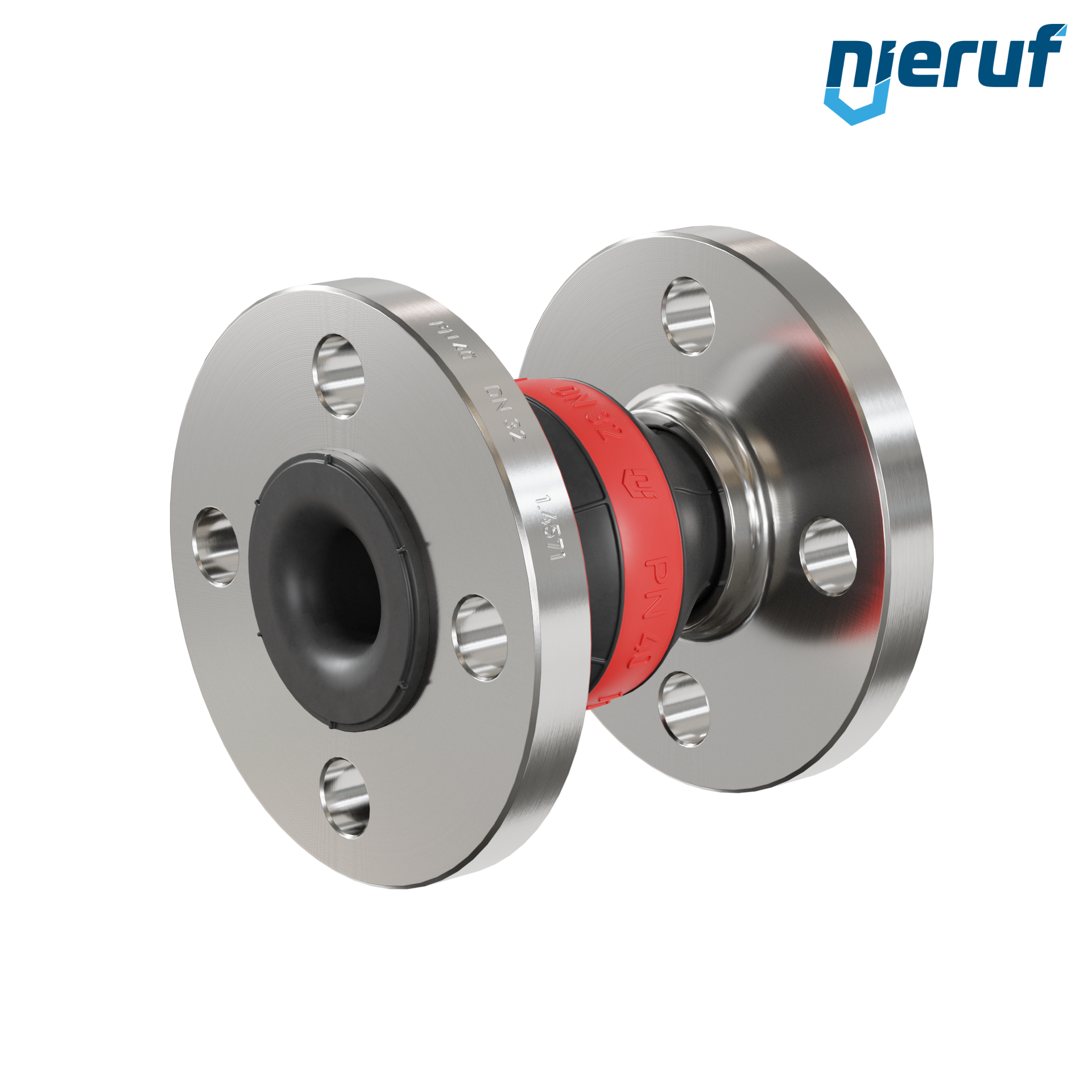 Compensatore DN32 tipo KP04 flange acciaio inox, manicotto EPDM