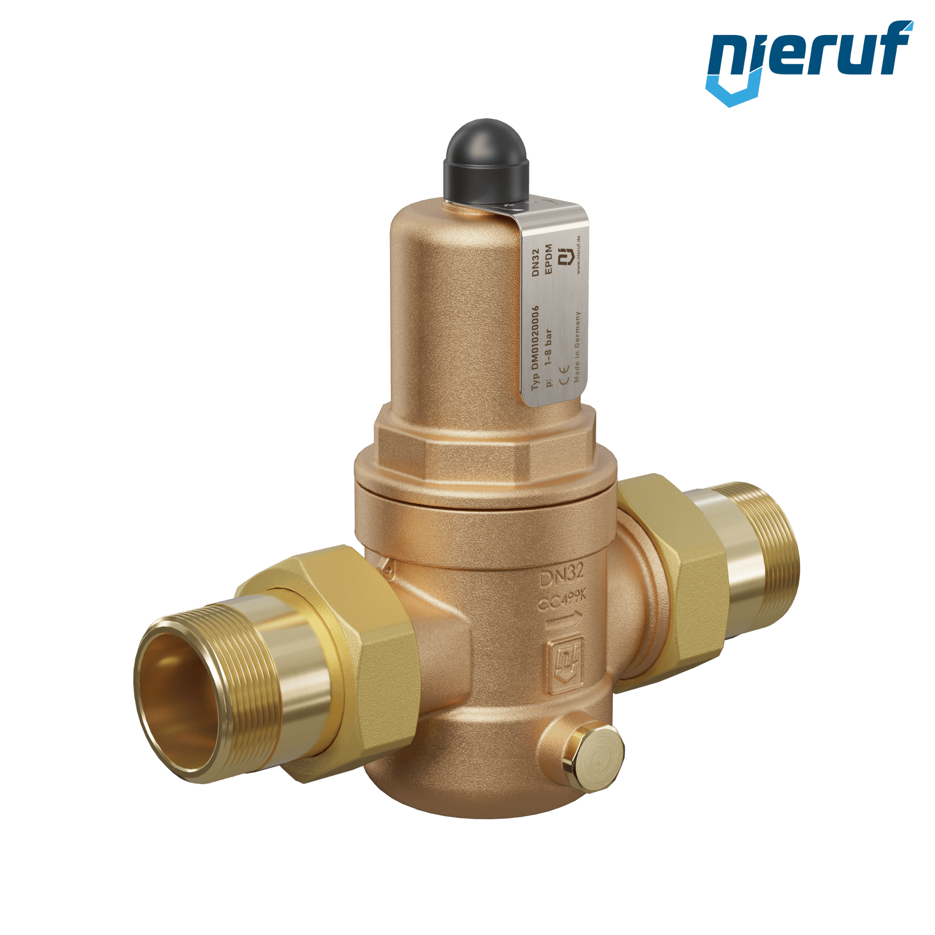 réducteur de pression 1 1/4" pouce mâle DM01 bronze EPDM 1.0 - 8.0 bar