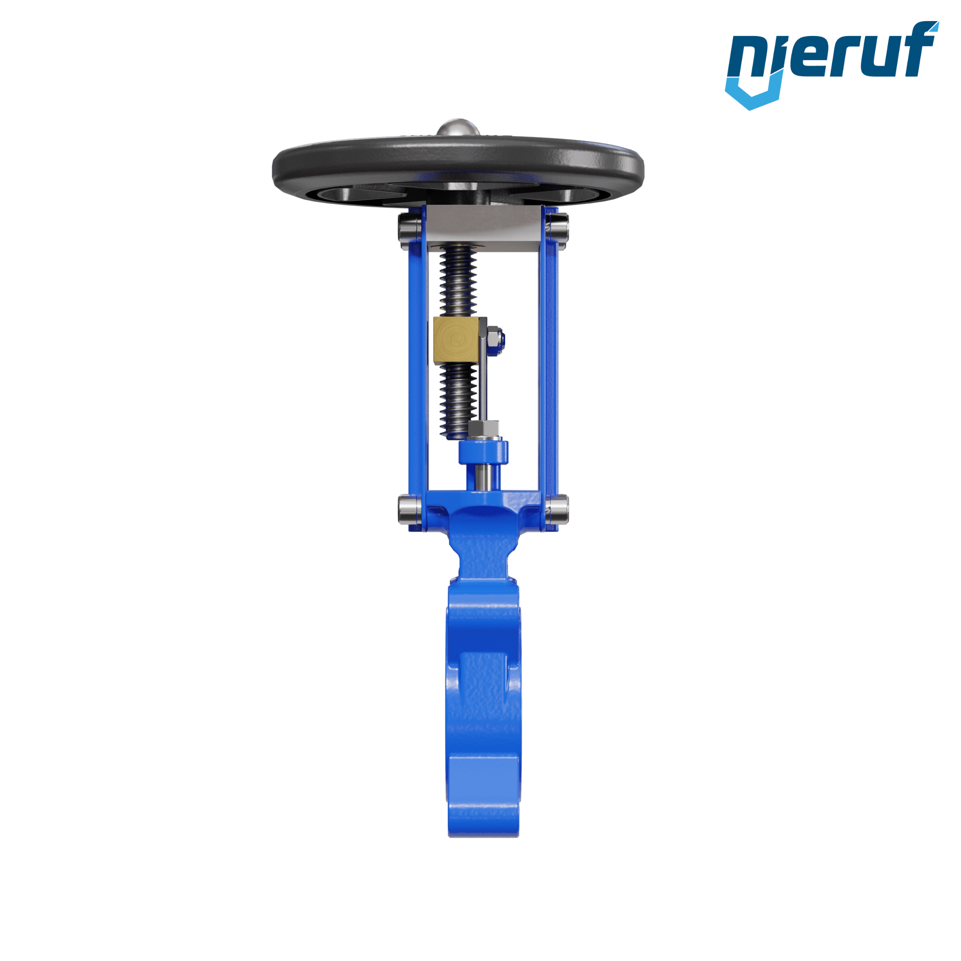 valvola a ghigliottina DN 65 SR01 NBR manovella / volante