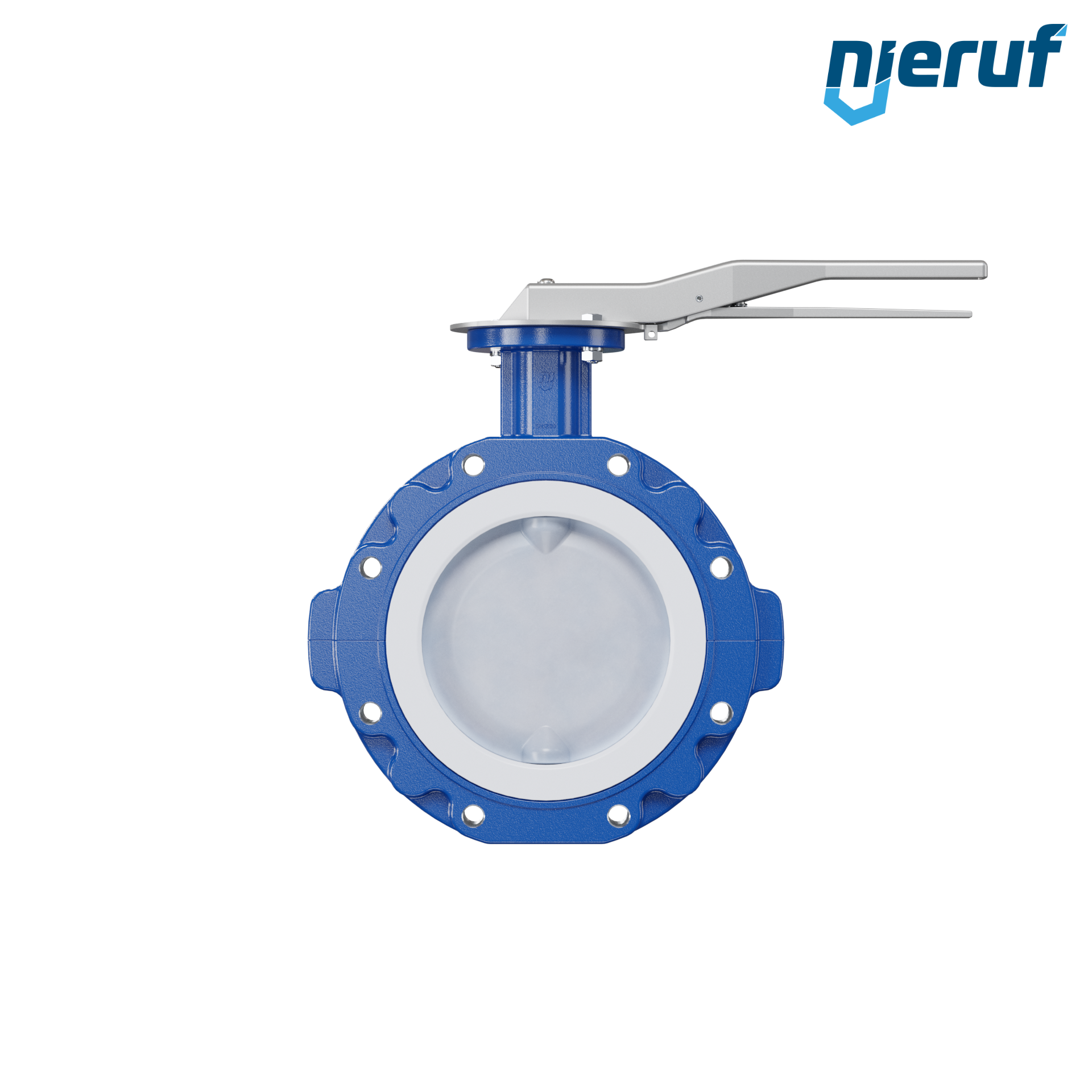 valvola a farfalla PFA PTFE AK10 DN200 ANSI150 leva inserto in FKM
