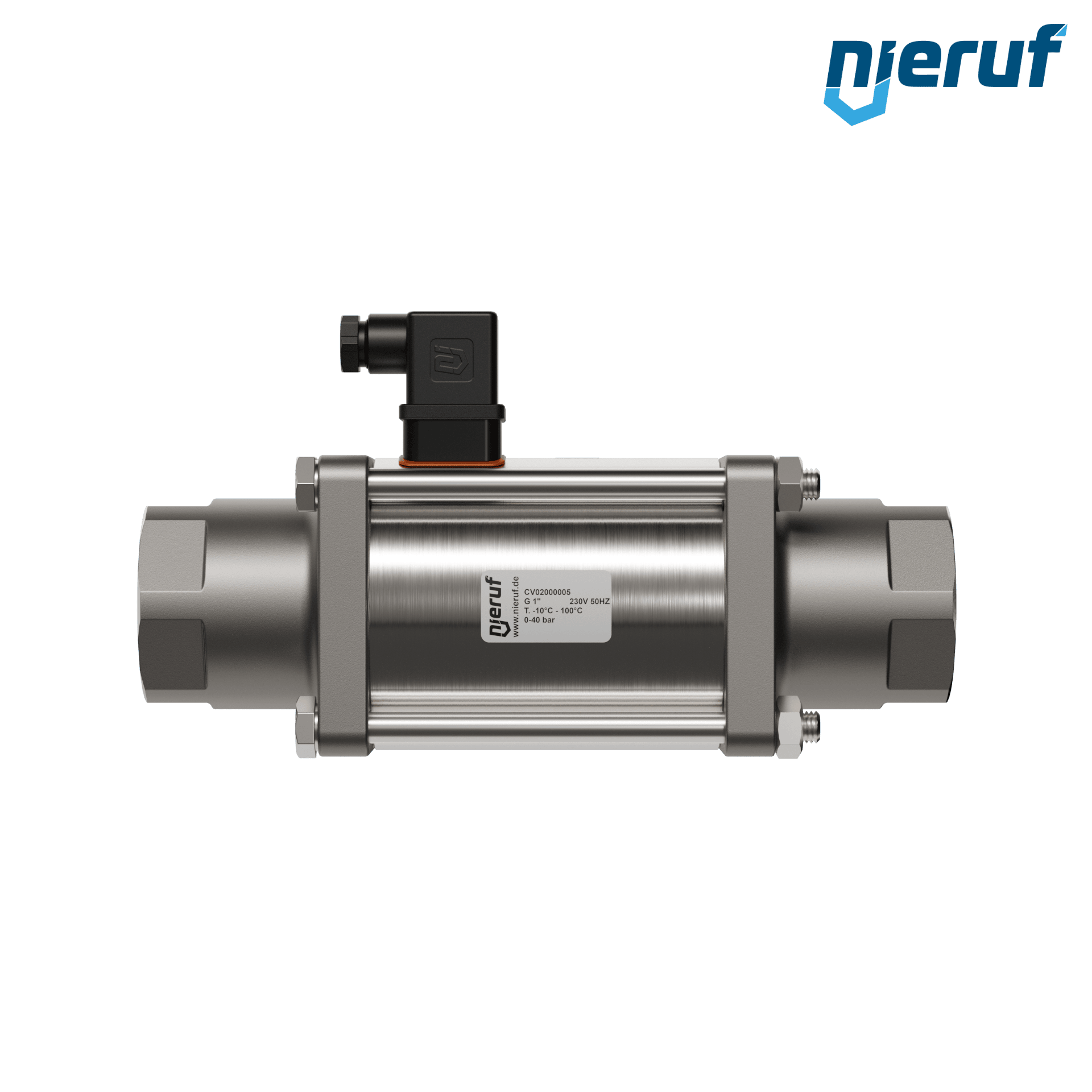valvola coassiale 1" pollici filettatura interna - DN25 acciaio inossidabile 230V AC NC