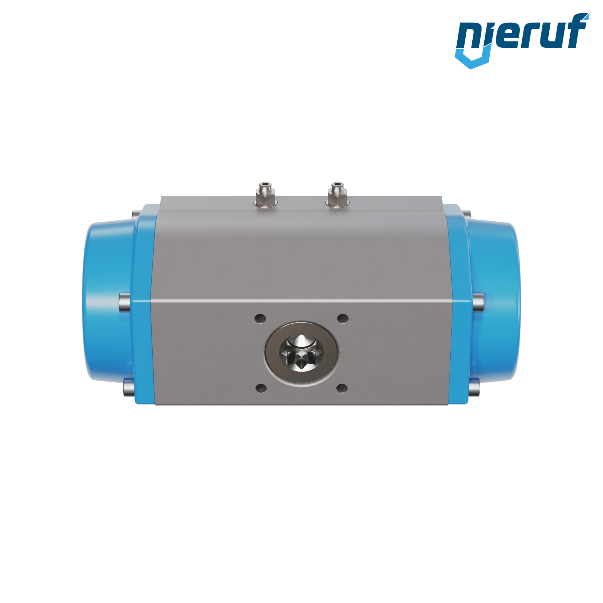 attuatore pneumatico AN02 a singolo effetto, apertura a molla versione per alta temperatura GS-210 90° con 12 molle