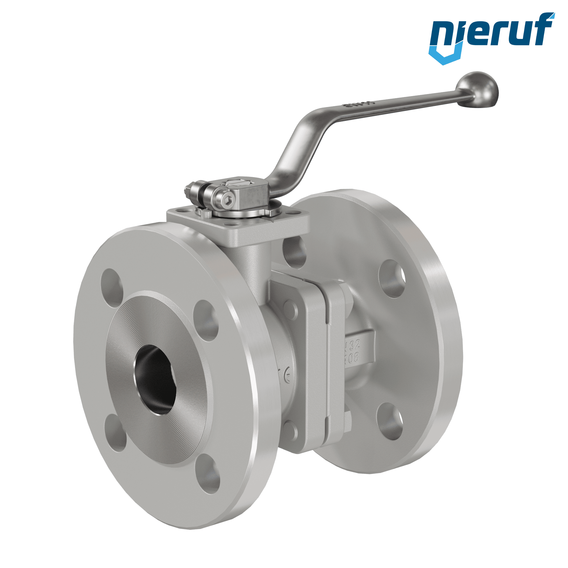 valvola a sfera flangiata per alte temperature FK12 DN32 Antimonio-Carbone guarnizione
