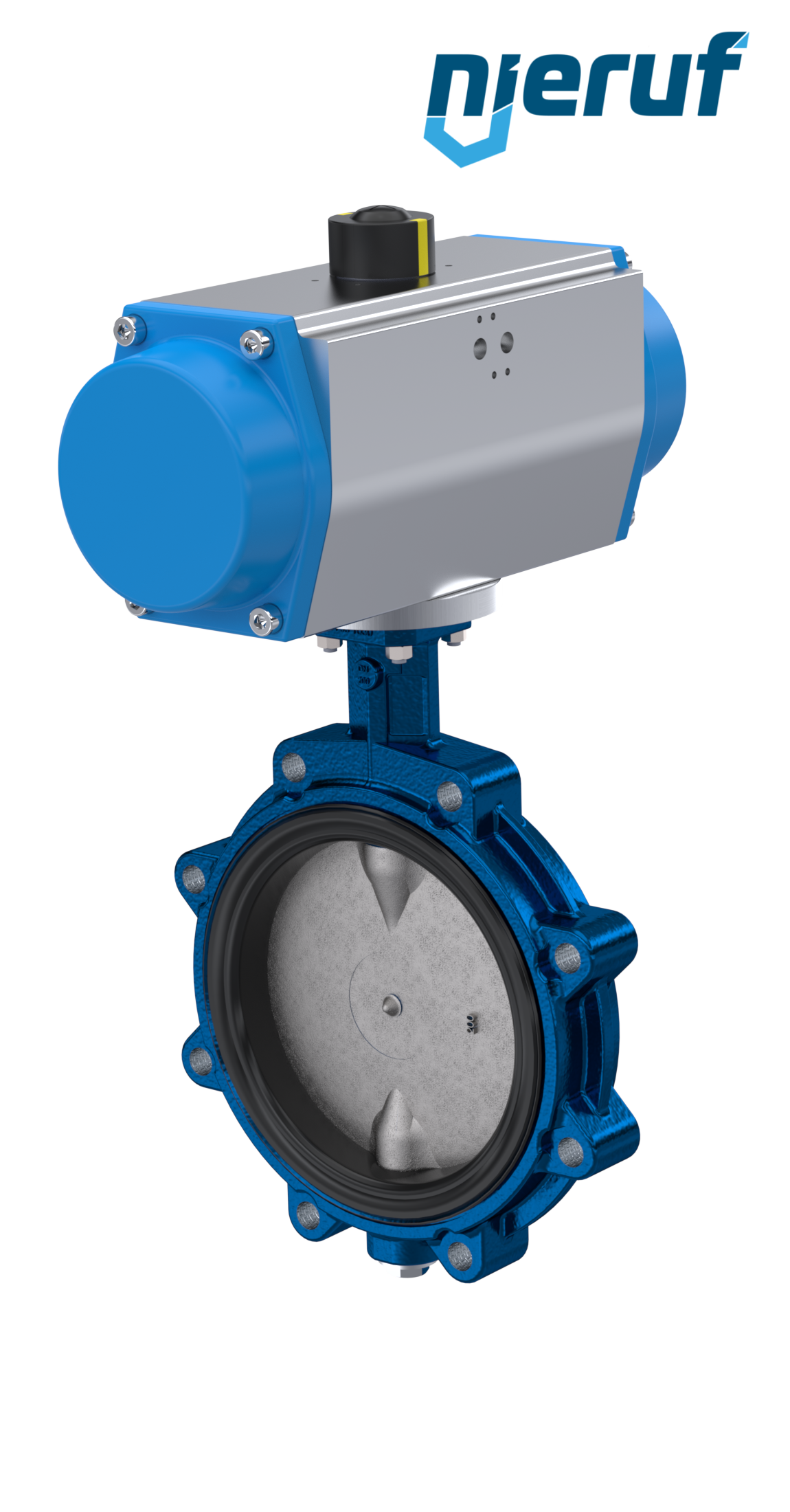 Butterfly valve DN 250 AK02 EPDM high temperature & FDA pneumatic actuator single acting normally closed