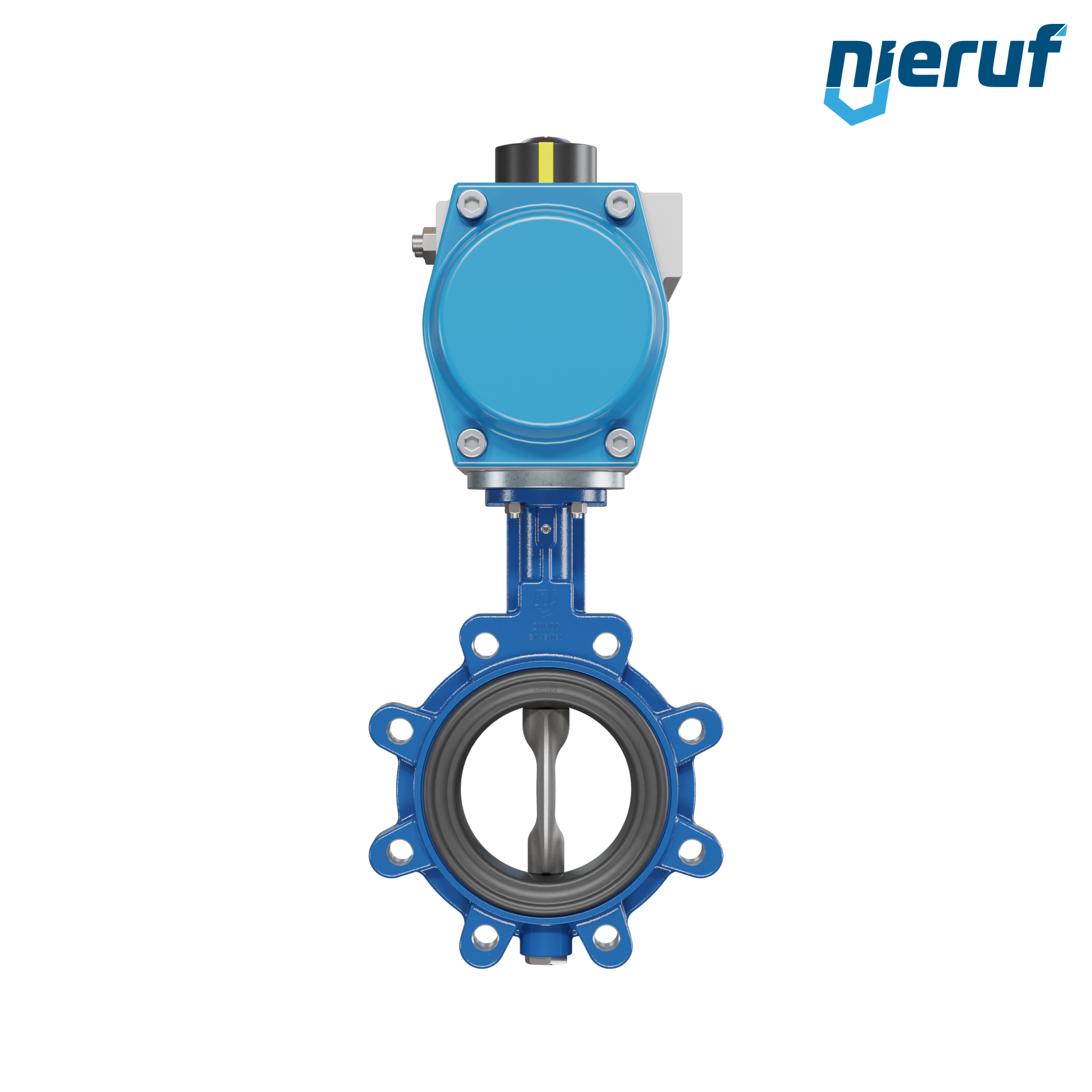 Butterfly valve DN 100 AK02 EPDM DVGW drinking water, WRAS, ACS, W270 pneumatic actuator single acting normally open