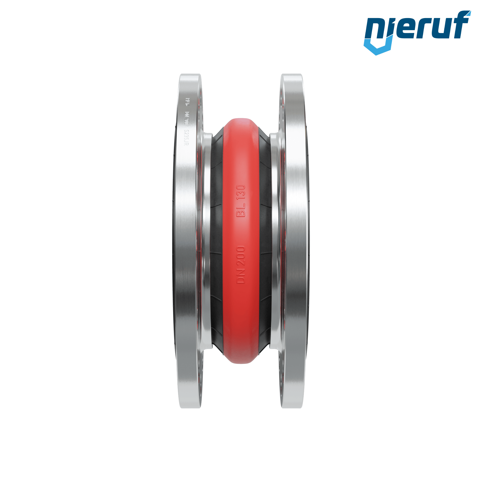 Compensatore o-ring di supporto per il vuoto DN200 PN16 versione KP04 flange in acciaio EPDM