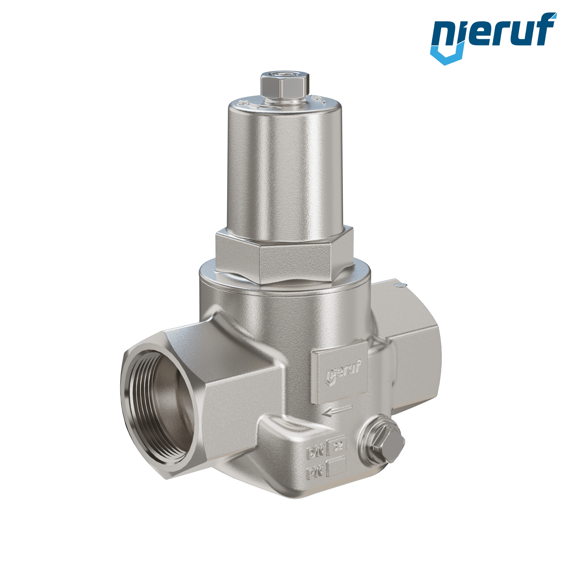 Reduktor ciśnienia 1 1/4" cala DM12 stal nierdzewna FPM / FKM 0.5 - 9.0 bar