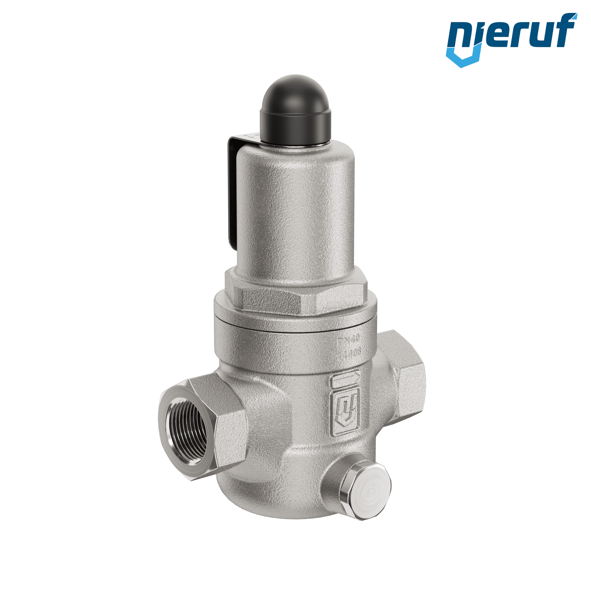 valvola di troppo pieno a pressione differenziale 1/2" pollici filettat. int UV07 acciaio inossidabile AISI 316L 0,5 - 2,0 bar
