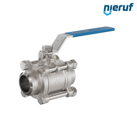 robinet à boisseau sphérique en acier inoxydable DN32 - 1 1/4" pouce GK04 avec extrémités à souder