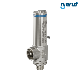 Kriogeniczny zawór bezpieczeństwa DN15 1/2" GZ x 3/4" GW SV14, Stal nierdzewna PTFE