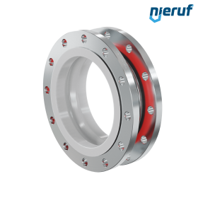 Ελαστικός αντισταθμιστής με επένδυση PTFE DN300 PN16 Τύπος KP04 Φλάντζα από χάλυβα EPDM