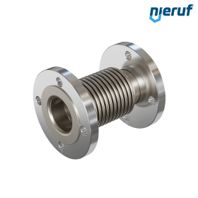 Axial expansion joint DN65 type KP05 stainless steel flared flanges and stainless steel bellows
