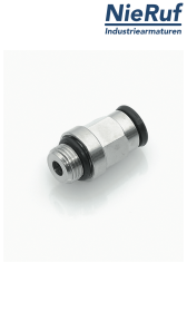 Ευθεία βιδωτή σύνδεση EF01 Ορείχαλκος NBR G1/4" D5mm
