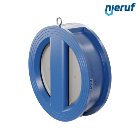 dual plate check valve DN300 DR01 GGG40 epoxyd plated blue 180µm FKM (Viton)