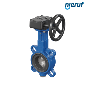 Butterfly valve AK01 DN 50 PN6-PN10-PN16 & ANSI150 DVGW-gas Worm gear