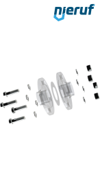 Kit de conexión brida/brida DN10 - 3/8" para brida PN10/16/25/40 acero inoxidable