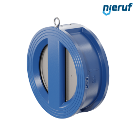 dual plate check valve DN250 DR01 ANSI 150 GGG40 epoxyd plated blue 180µm EPDM