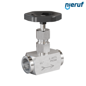 Hochdruck-Nadelventil  1" Zoll NV01 Edelstahl 1.4571