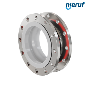 Rubber expansion joint PTFE lining DN250 PN16 type KP04 stainless steel flanges EPDM