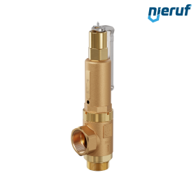 safety valve 2" m  x 2" fm SV04 liquid media, gunmetal FKM, with lever