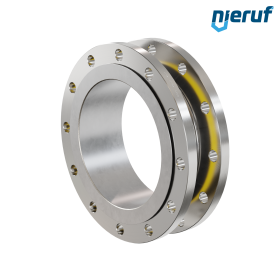 Rubber expansion joint guide pipe DN300 PN16 type KP04 stainless steel flanges NBR