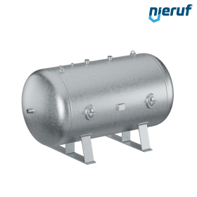 High pressure vessel horizontal BE02 2000 liter, 0-31 bar, steel galvanized
