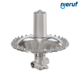 mbar-Druckminderer DN20 DM23 Innengewinde NPT Edelstahl FKM 7 - 100 mbar