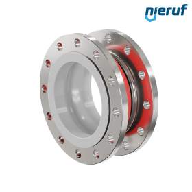 Ελαστικός αντισταθμιστής με επένδυση PTFE DN200 PN16 Τύπος KP04 Φλάντζες από ανοξείδωτο χάλυβα EPDM