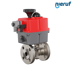 Elektrischer-Flanschkugelhahn DN20 - 3/4" Zoll EK05 Edelstahl 240V