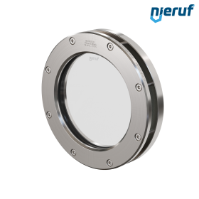 Behälter-Schauglas DN125 BS04 Edelstahl 1.4571 EPDM Borosilikatglas 0,0 bar