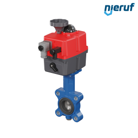 Butterfly valve DN 40 Lug type electric actuator 24-240V FDA