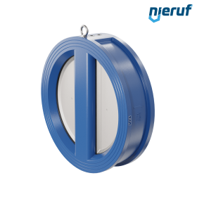 dual plate check valve DN500 DR02 GGG40 epoxyd plated blue 180µm NBR