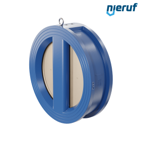 dual plate check valve DN450 DR04 ANSI 150 GGG40 epoxyd plated blue 180µm NBR