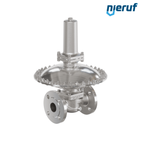 Regulator mbar DN40 DM24 kołnierz DIN EN 1092 stal nierdzewna EPDM 30 - 500 mbar