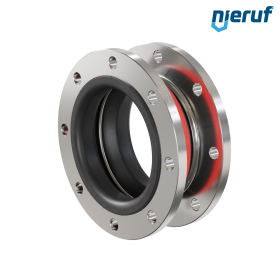 Rubber expansion joint vacuum support ring DN200 type KP04 stainless steel flanges EPDM